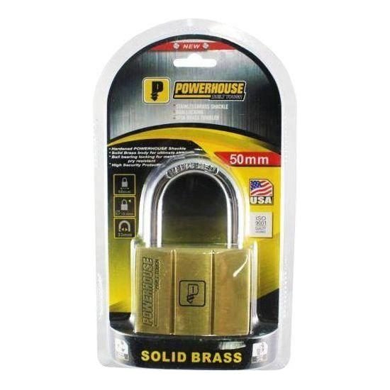 Powerhouse Powerhouse PH140 Solid Brass Padlock Short Shackle, General Hardware Locks & Hinges — Southend Philippines