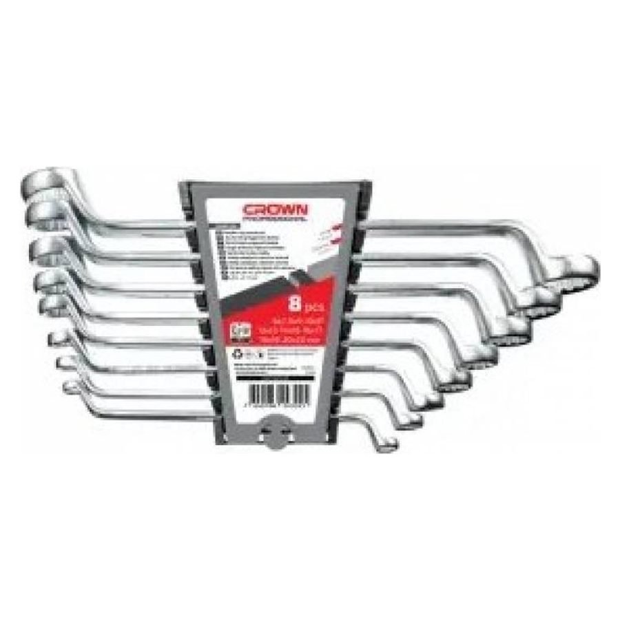 Crown CPHWR-XA8 Offset Ring Spanner / Box Wrench Set