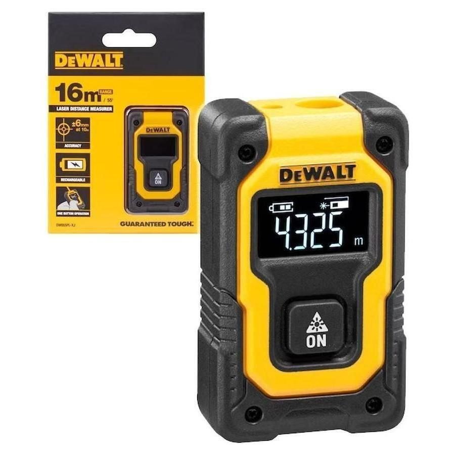 DeWalt Dewalt DW055PL‐XJ Pocket Laser Distance Measure / Rangefinder 16m, General Hardware Measuring Tools — Southend Philipp