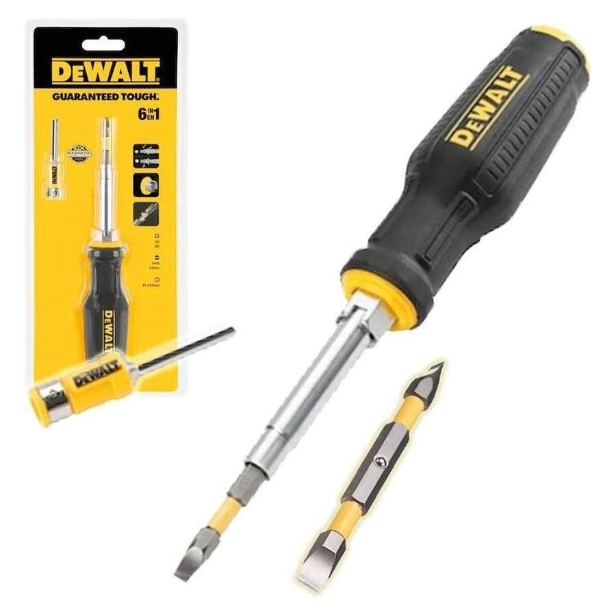 Dewalt DWHT0‐66569 Full Fit 6-Way Multi-Bit Screwdriver