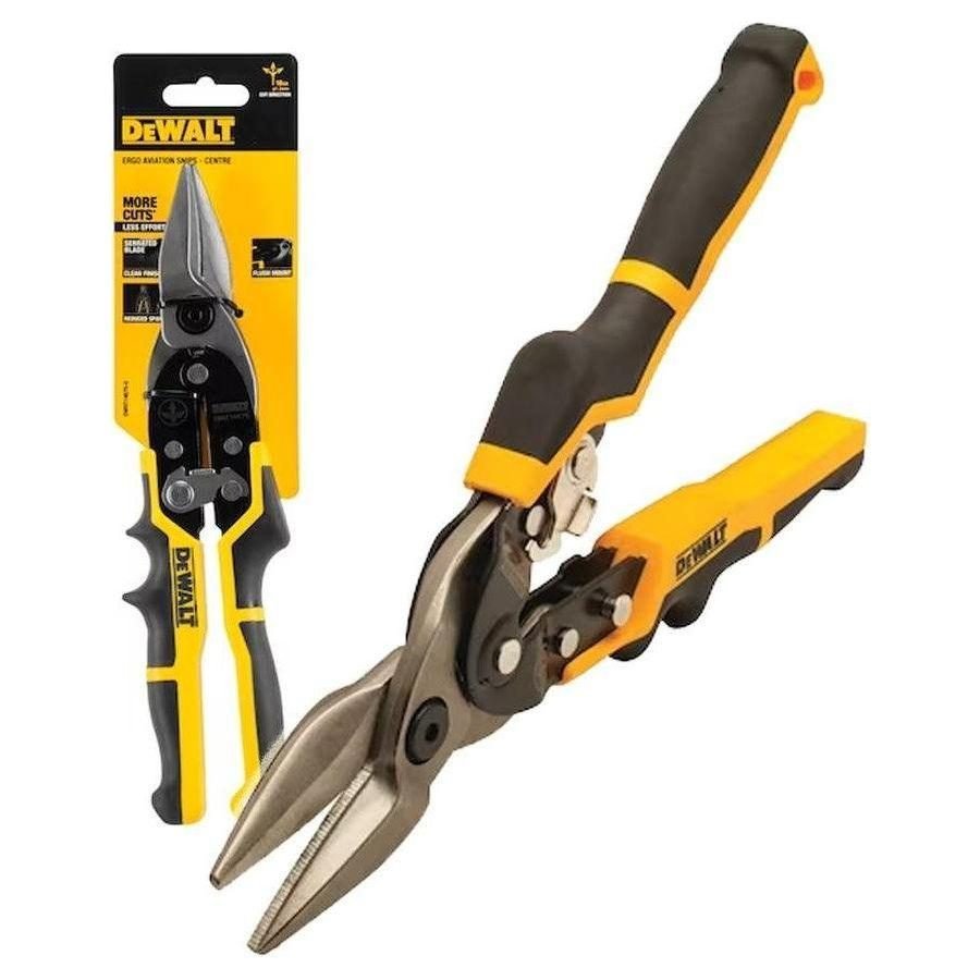 DeWalt Dewalt DWHT14675‐0 Ergo Aviation Snip Straight Cut, General Hardware Pliers & Cutters — Southend Philippines
