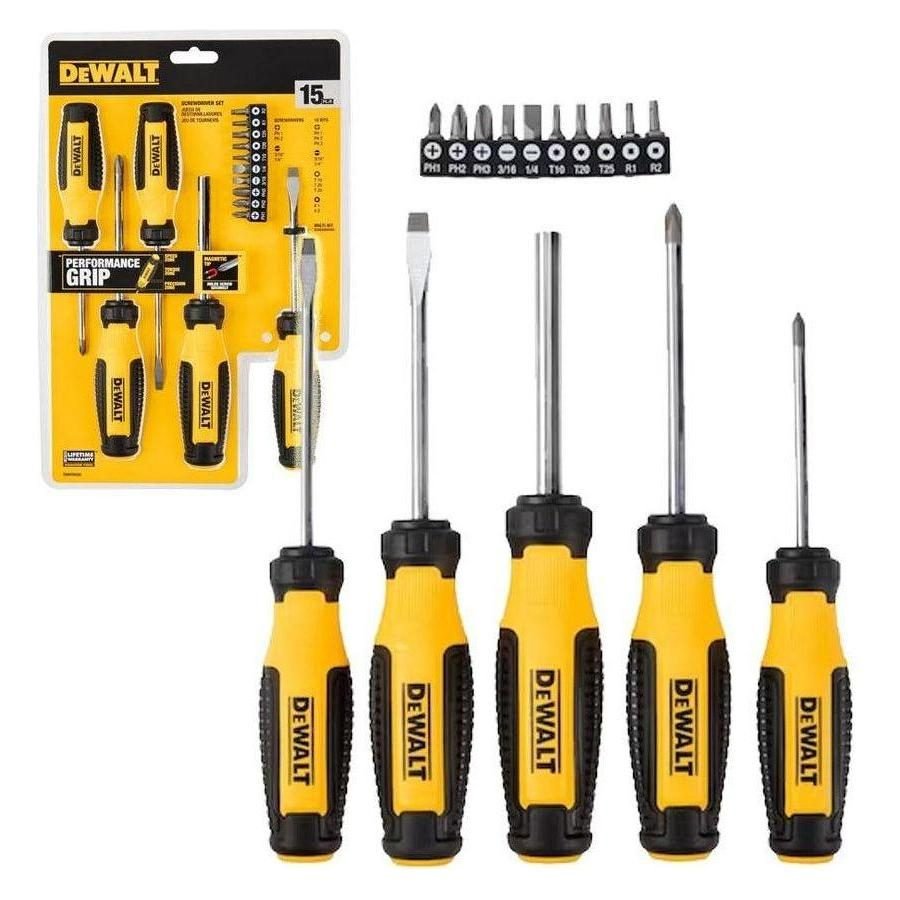 DeWalt Dewalt DWHT65202 Screwdriver Set 15pcs, General Hardware Screwdrivers & Bits — Southend Philippines