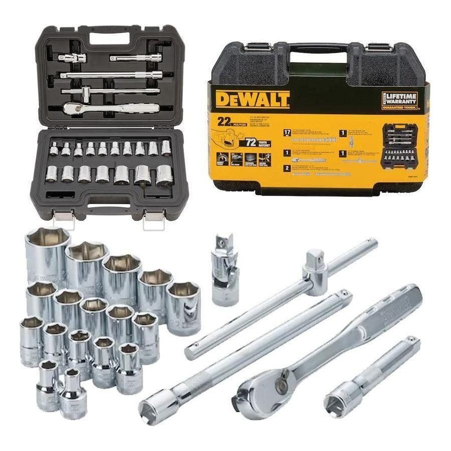 Dewalt DWMT19241‐1 22pcs 1/2" Drive Metric Socket Wrench Set