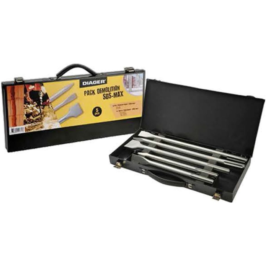 Diager Diager 314C Chisel Bit SDS-Max Set 5 Pcs, General Hardware Hammers & Chisels — Southend Philippines