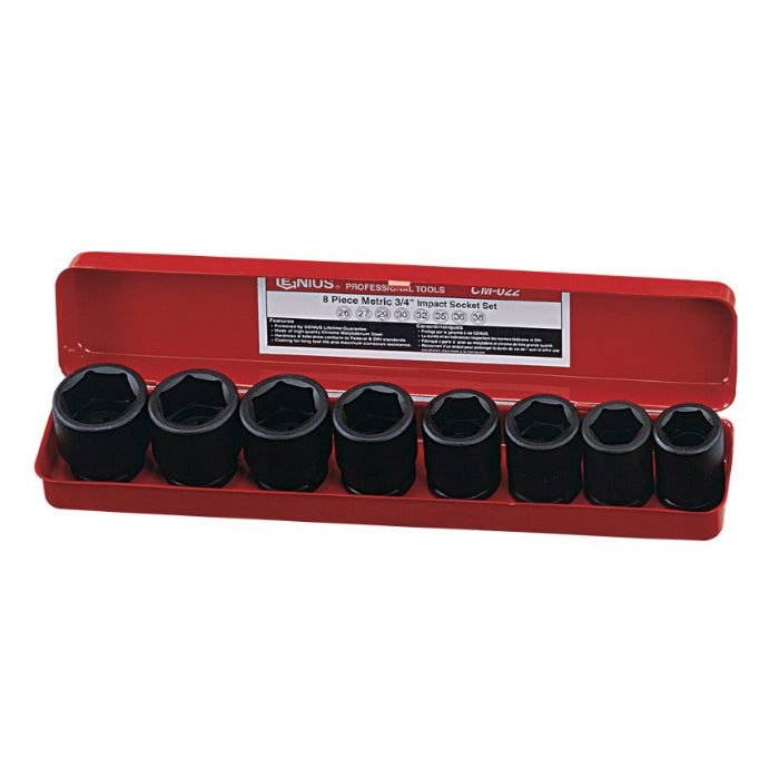Genius CM-021 3/4" Drive (1"-1-1/2") Socket Wrench Set 8pcs, General Hardware Sockets & Ratchets — Southend Philippines