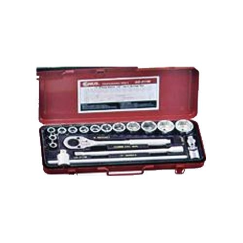 Genius GS-417S 1/2" Drive (3/8"-1-1/4") Socket Wrench Set 17pcs, General Hardware Sockets & Ratchets — Southend Philippines