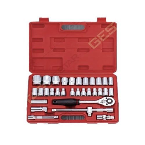 Gestar 299-023 1/2" Drive (8-32mm) Socket Wrench 32pcs 6pts And 12pts, General Hardware Sockets & Ratchets — Southend Philipp