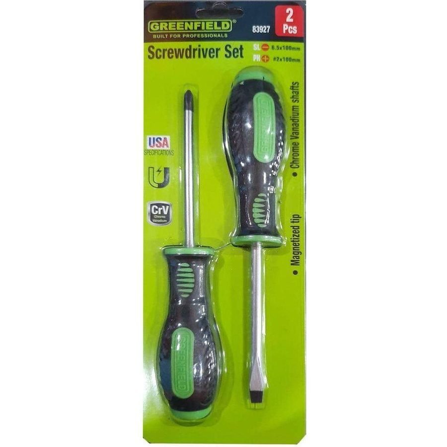 Greenfield Greenfield 2pcs Screwdriver Set, General Hardware Screwdrivers — Southend Philippines