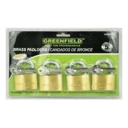 Greenfield Greenfield Brass Padlock Set Pack, General Hardware Locks, Hinges & Door Hardware — Southend Philippines