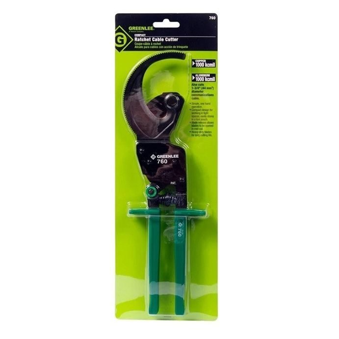 Greenlee 760 Compact Ratchet Cable Cutter 1-3/4” 1000 Kcmil, General Hardware Pliers & Cutters — Southend Philippines