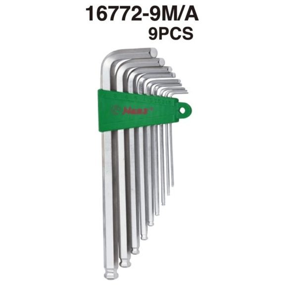 Hans Hans 16772 Hex Key / Allen Wrench Set Ball End Tip (Longer Arm), General Hardware Sockets & Ratchets — Southend Philippi