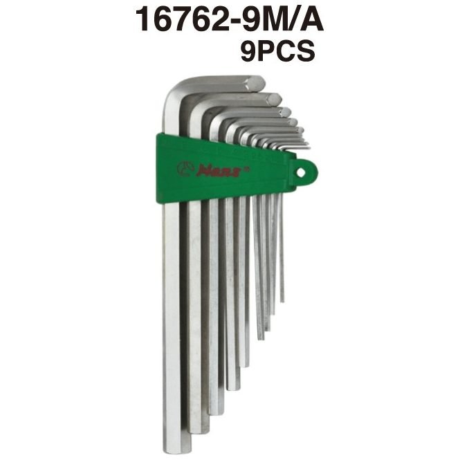 Hans 16762 Hex Key / Allen Wrench Set (Longer Arm)
