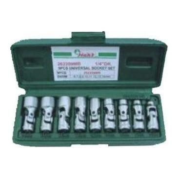 Hans 262209MB 1/4" Drive 9pcs Universal Joint Socket Wrench Set