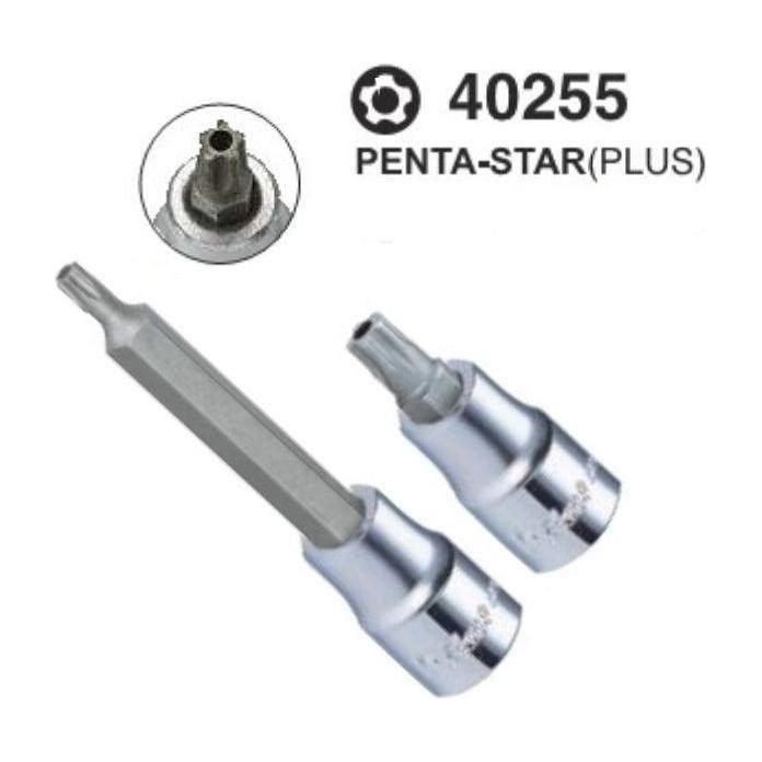 Hans 40255 -TS 1/2" Drive Penta Star Bit Socket Wrench [Loose]