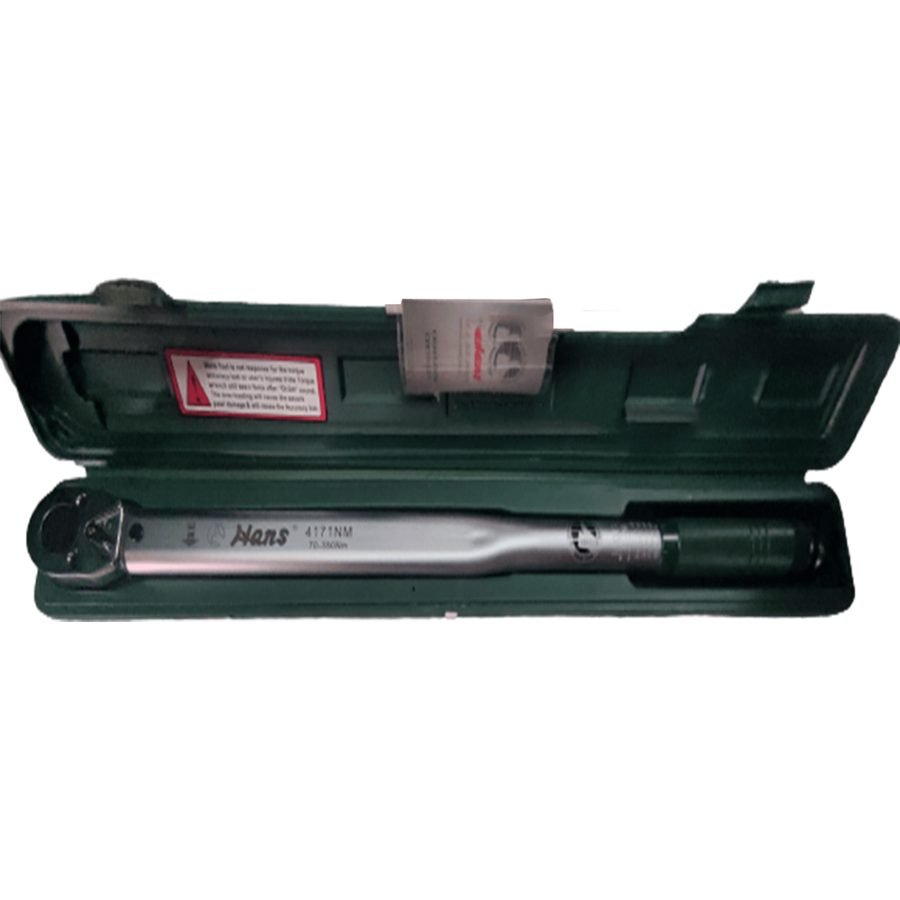 Hans Hans 4171NM Click Torque Wrench 1/2" Drive X 70-350 Nm 25", General Hardware Wrenches — Southend Philippines