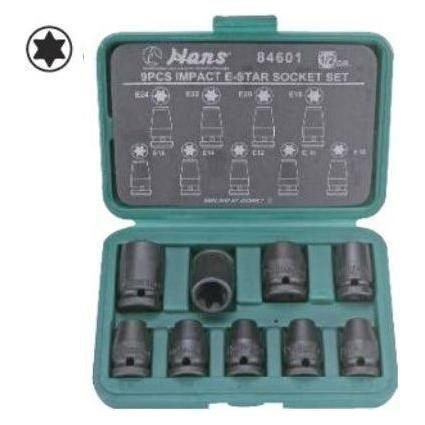 Hans Hans 84601 1/2" Dr. 9pcs Impact E-Star Socket Wrench Set, General Hardware Wrenches — Southend Philippines