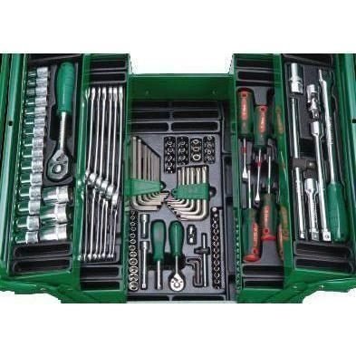 Hans TTBK-111G 1/2" DR. Socket Wrench & Assorted Hand Tools Set Tote Too