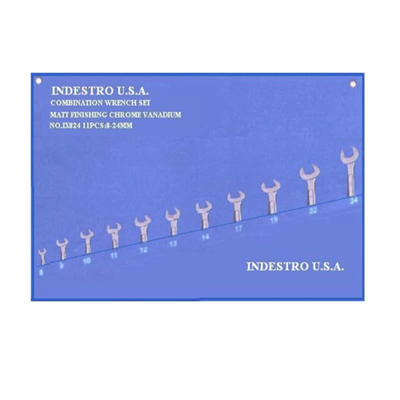 Indestro Indestro IC824 Combination Wrench Set 8-24mm 11pcs, General Hardware Wrenches — Southend Philippines