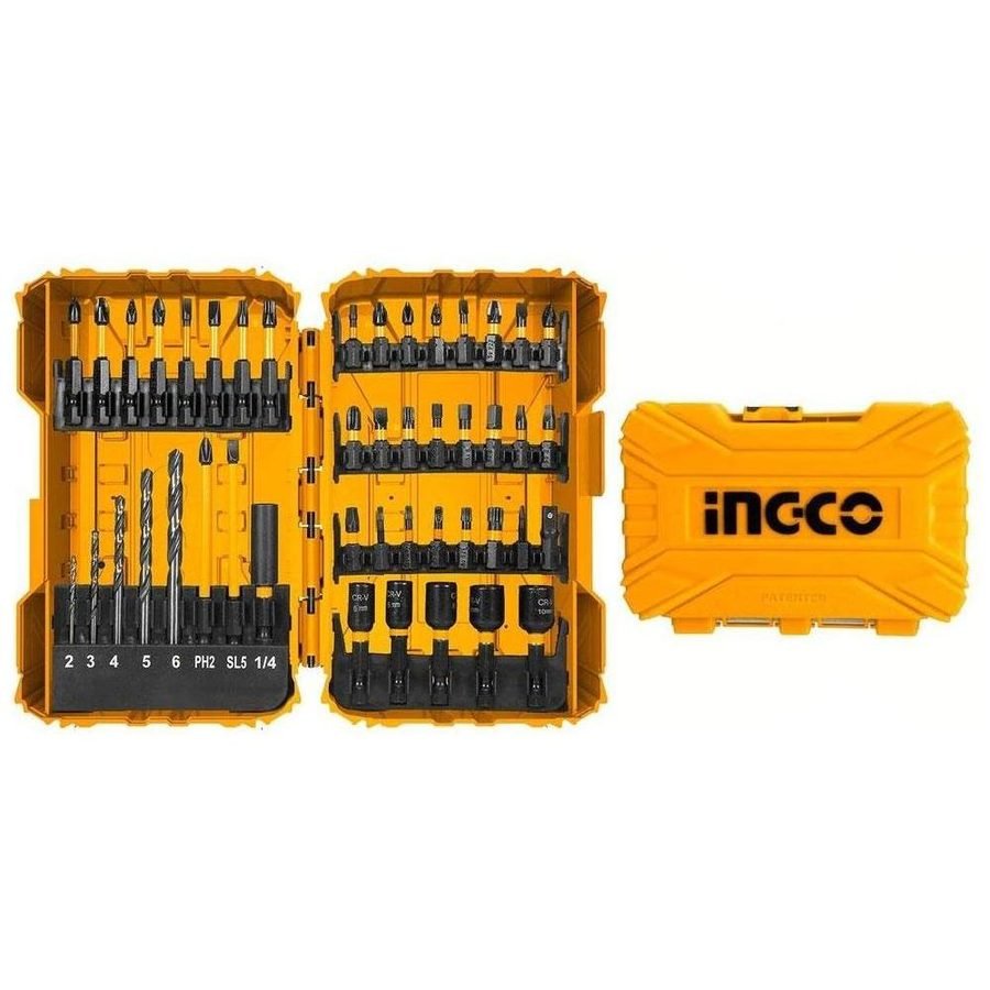 Ingco AKDL24502 45pcs Impact Screwdriver Bit Set