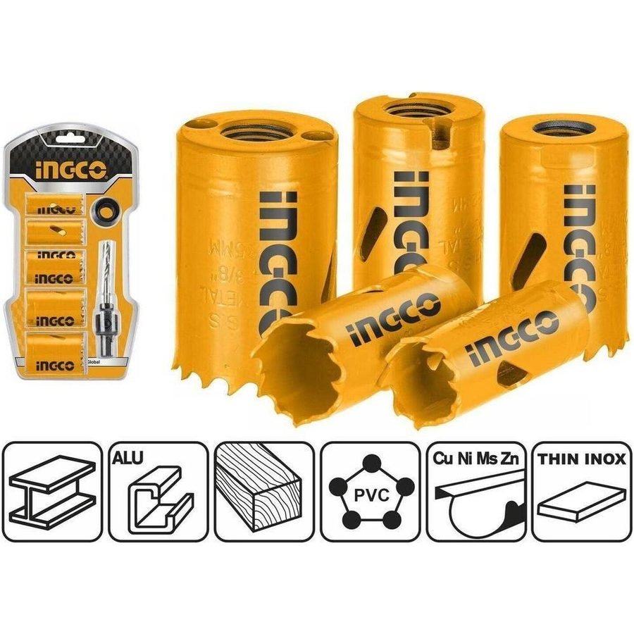 Ingco Ingco AKH0071 Bi-Metal Hole Saw Set, General Hardware Saws & Knives — Southend Philippines