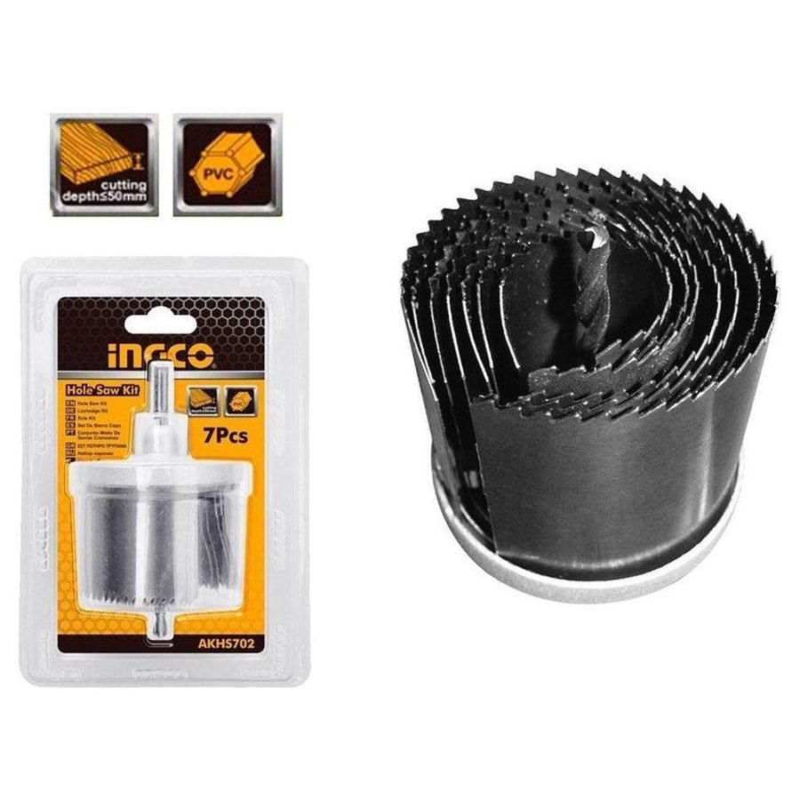 Ingco Ingco AKHS702 7pcs Hole Saw Set 2" SS, General Hardware Saws & Knives — Southend Philippines