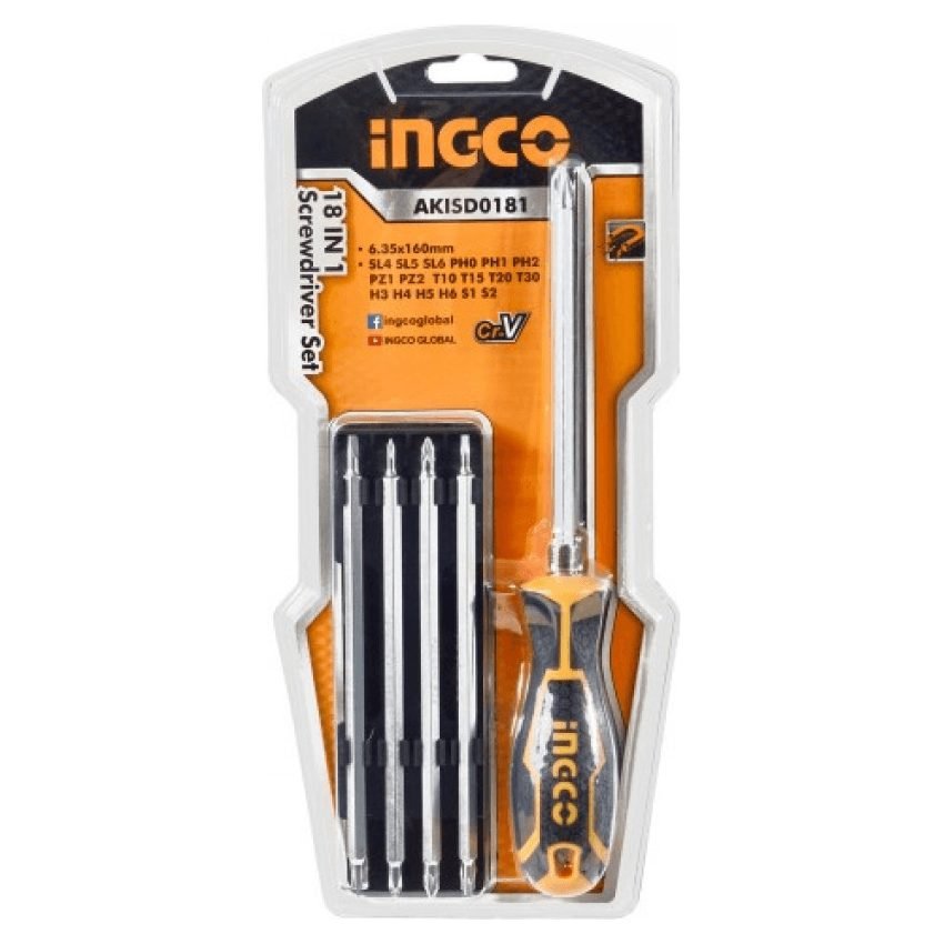 Ingco Ingco AKISD0181 18in1 Screwdriver Set, General Hardware Screwdrivers — Southend Philippines