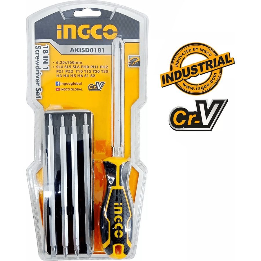 Ingco Ingco AKISD1801 18in1 Screwdriver Set, General Hardware Screwdrivers — Southend Philippines
