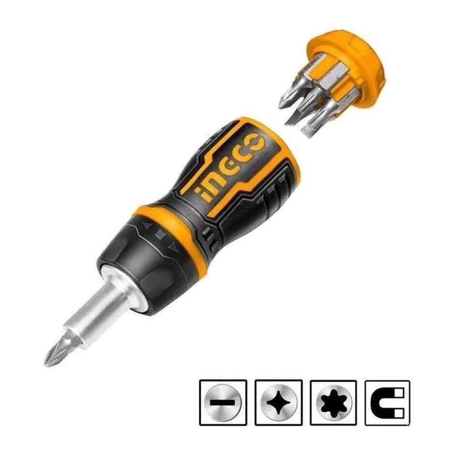 Ingco Ingco AKISDS0708 8in1 Stubby Screwdriver Set, General Hardware Screwdrivers — Southend Philippines