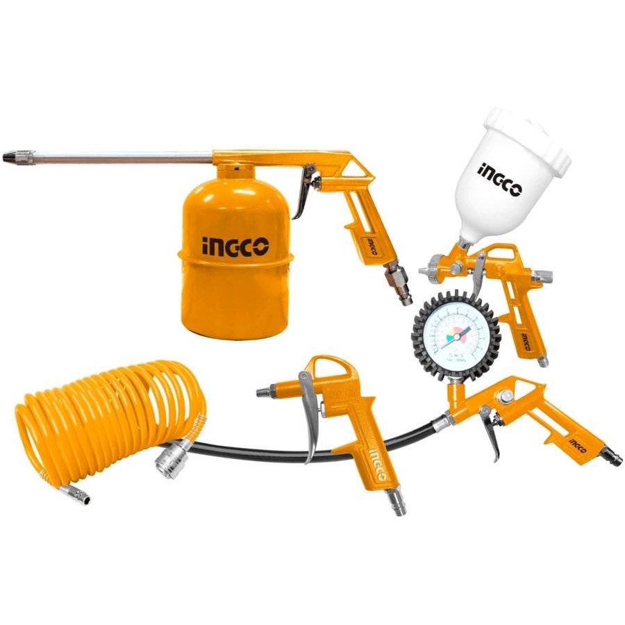 Ingco AKT0053-3 5pcs Pneumatic Air Tools Set [SS]