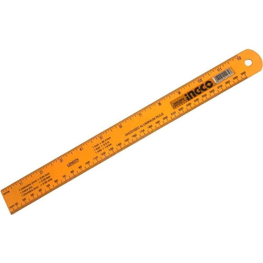 Ingco Ingco HSR23002 Aluminum Ruler 30cm, General Hardware Measuring Tools — Southend Philippines