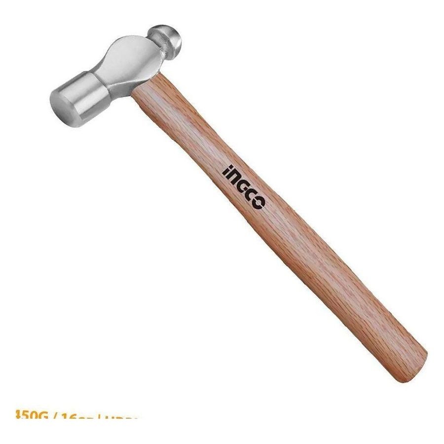 Ingco Ball Pein Hammer (Wooden Handle)