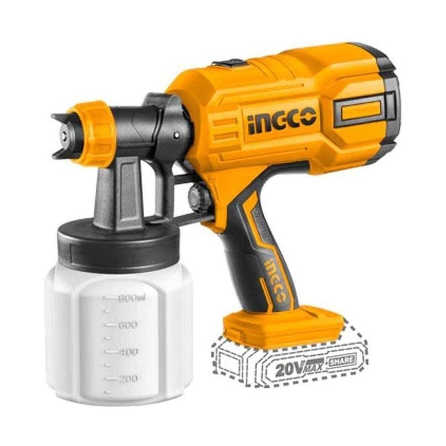 Ingco Ingco CSGLI2003 Li-Ion Spray Gun 20V, General Hardware Guns & Applicators — Southend Philippines