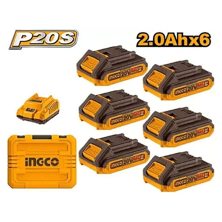 Ingco Ingco FBCLI20611 Li-Ion Battery And Charger Kit, General Hardware Batteries & Chargers — Southend Philippines
