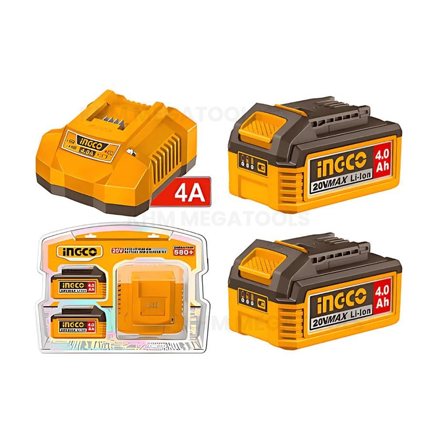 Ingco FBCPK2013 P20S Li-Ion Battery And Charger Kit — General Hardware, Southend Philippines