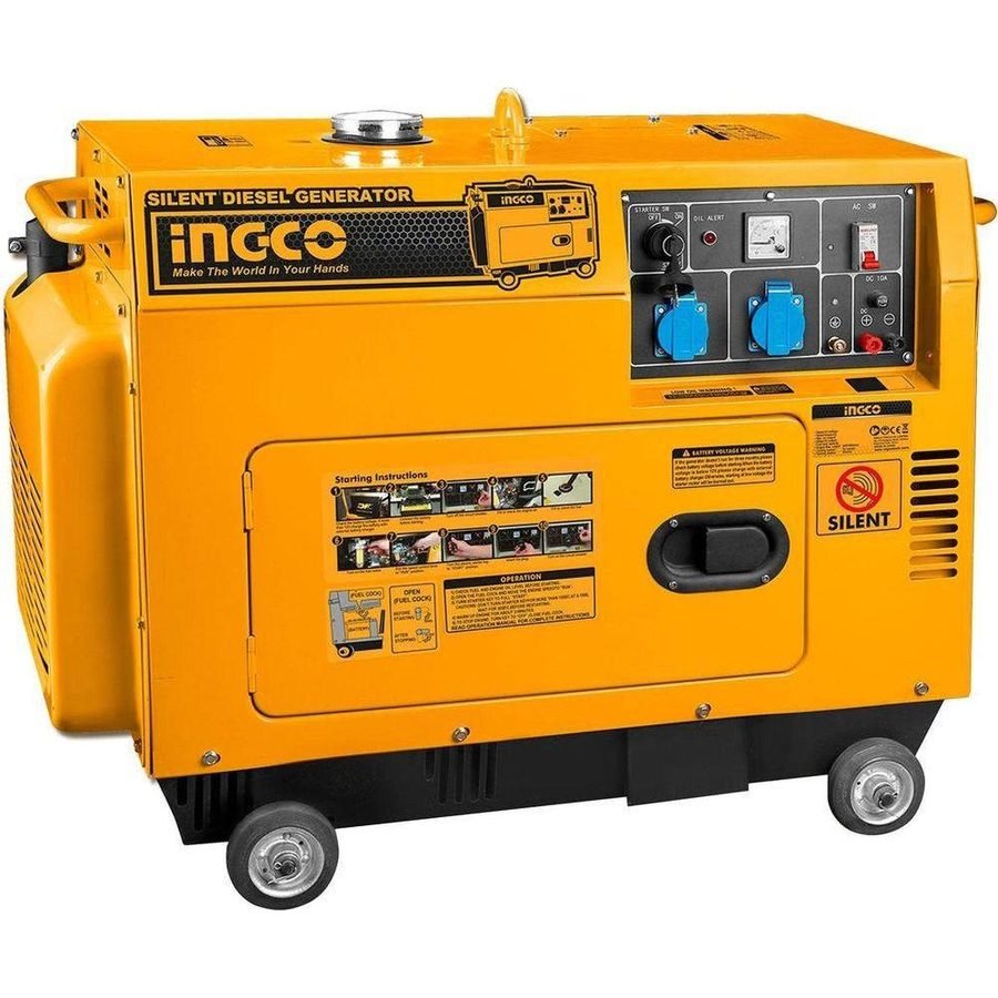 Ingco Ingco GSE60001-5P Silent Diesel Generator 6KVA, General Hardware — Southend Philippines