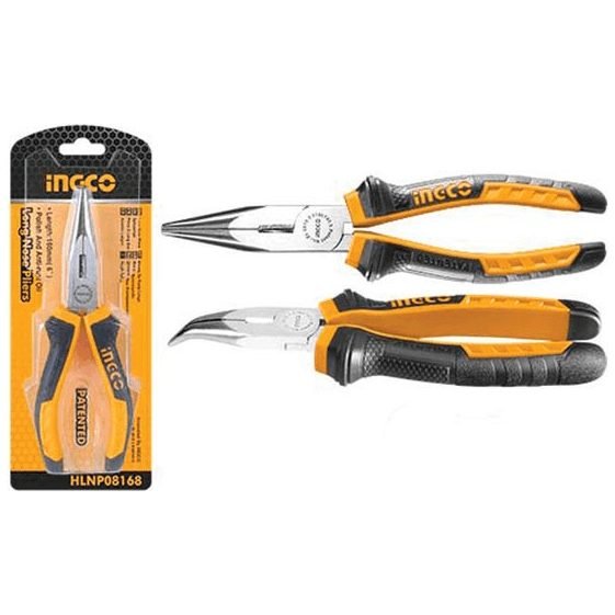 Ingco Ingco HBNP08168 Bent Nose Pliers 6", General Hardware Pliers & Cutters — Southend Philippines