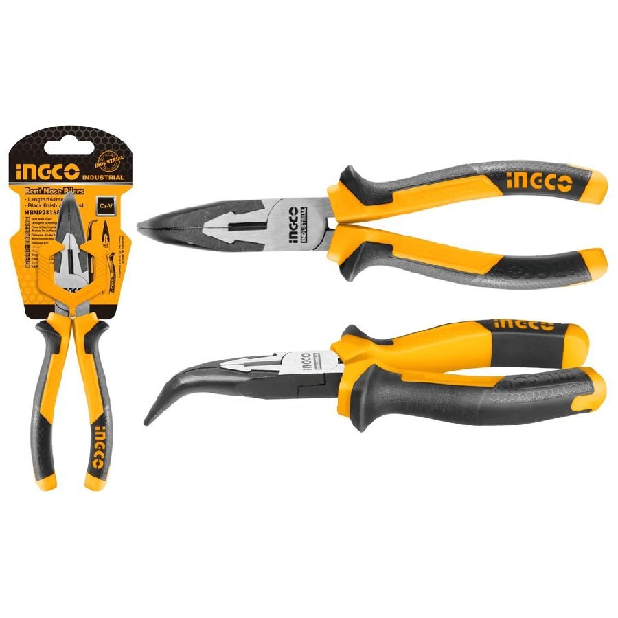 Ingco Ingco HBNP28168 Bent Nose Pliers 6", General Hardware Pliers & Cutters — Southend Philippines