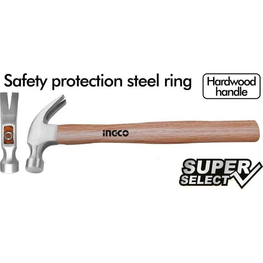 Ingco Ingco HCH0416 Claw Hammer 16oz (Wood Handle) [SS], General Hardware Hammers & Chisels — Southend Philippines