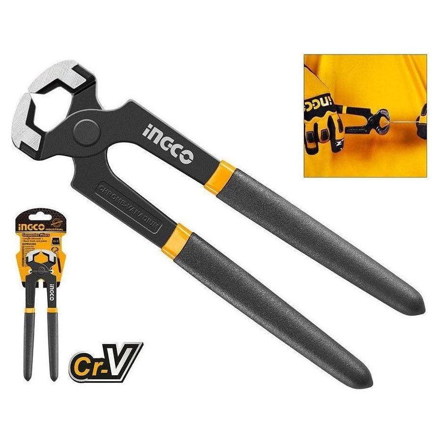 Ingco Ingco HCPP02200 Carpenter'S Pliers 8", General Hardware Pliers & Cutters — Southend Philippines