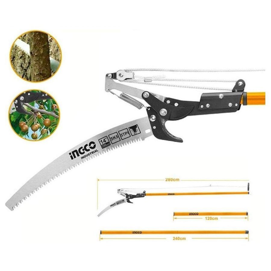 Ingco Ingco HEPS25281 Extendable Pole Saw & Pruner, General Hardware Saws & Knives — Southend Philippines