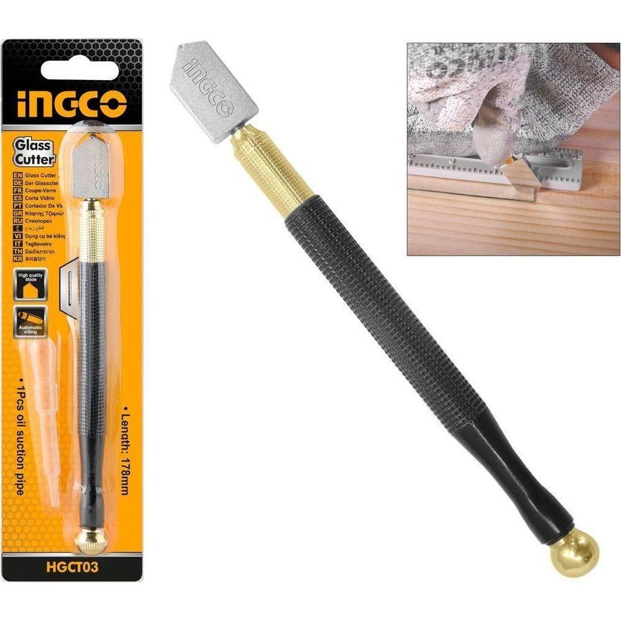 Ingco Ingco HGCT03 Heavy Duty Glass Cutter, General Hardware Knives, Scrapers & Cutters — Southend Philippines