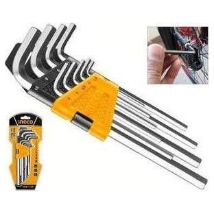 Ingco Ingco HHK11091 9pcs Hex Allen Key Wrench Set (Long Arm), General Hardware Sockets & Ratchets — Southend Philippines