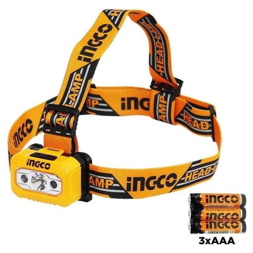 Ingco Ingco HHL013AAAS Head Lamp / Light 100 Lumens (AAA) [SS], General Hardware Flashlights & Worklights — Southend Philippi