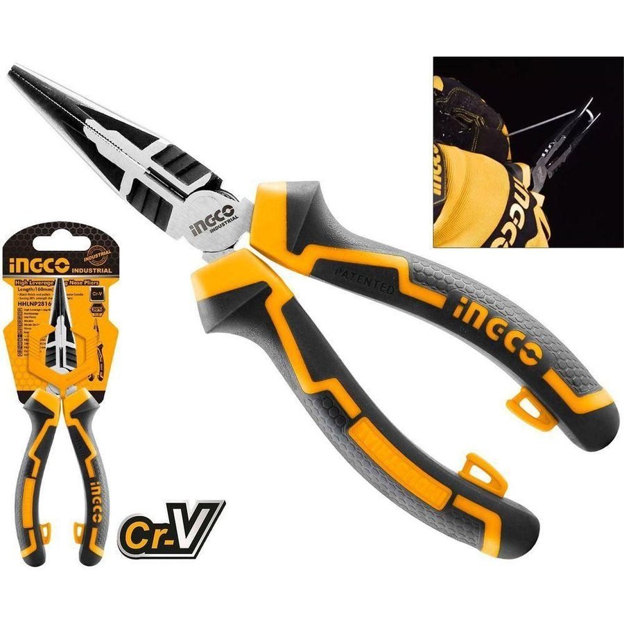 Ingco Ingco High Leverage Long Nose Pliers, General Hardware Pliers & Cutters — Southend Philippines