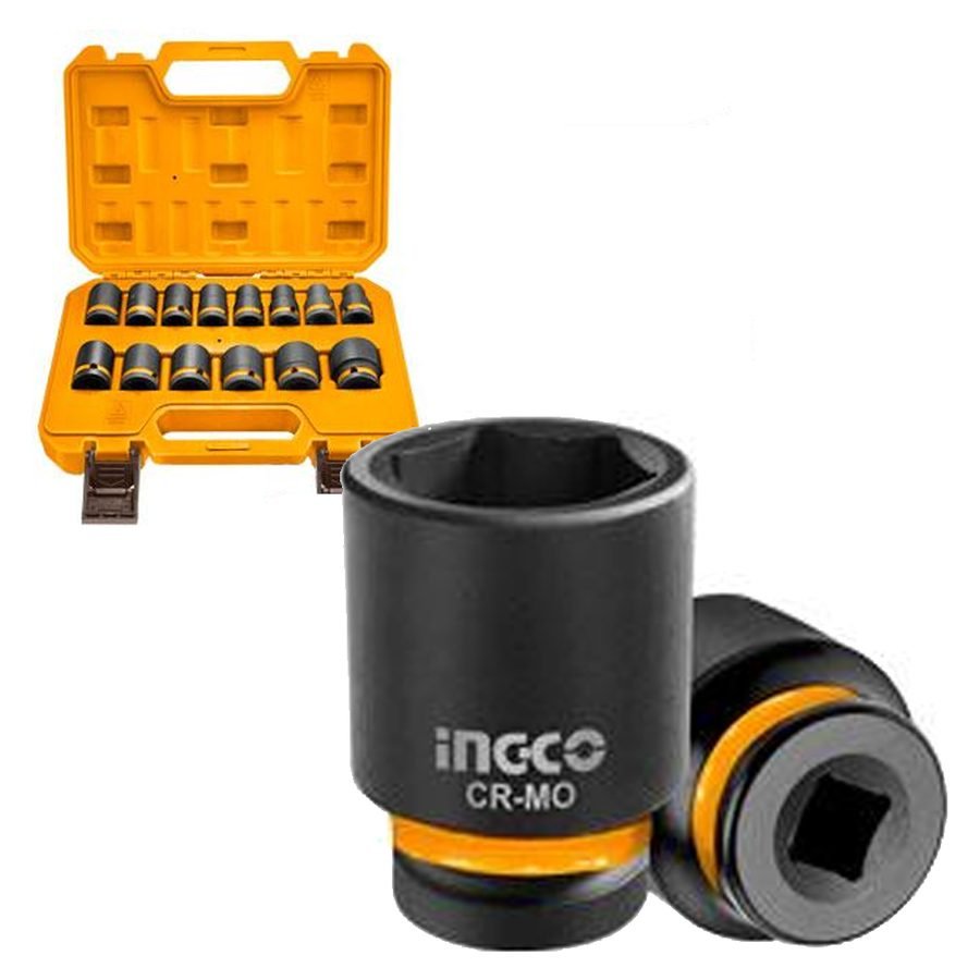 Ingco Ingco HKISSD12141 Impact Socket Set 1/2" 14 Pcs, General Hardware Sockets & Ratchets — Southend Philippines