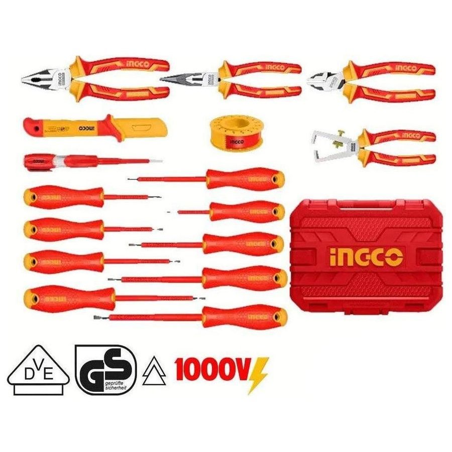 Ingco Ingco HKITH1601 16pcs Insulated Hand Tools Set, General Hardware — Southend Philippines