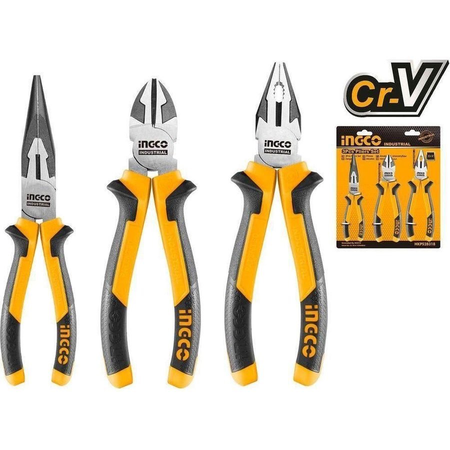 Ingco Ingco HKPS28318 3pcs Pliers Set, General Hardware Pliers & Cutters — Southend Philippines