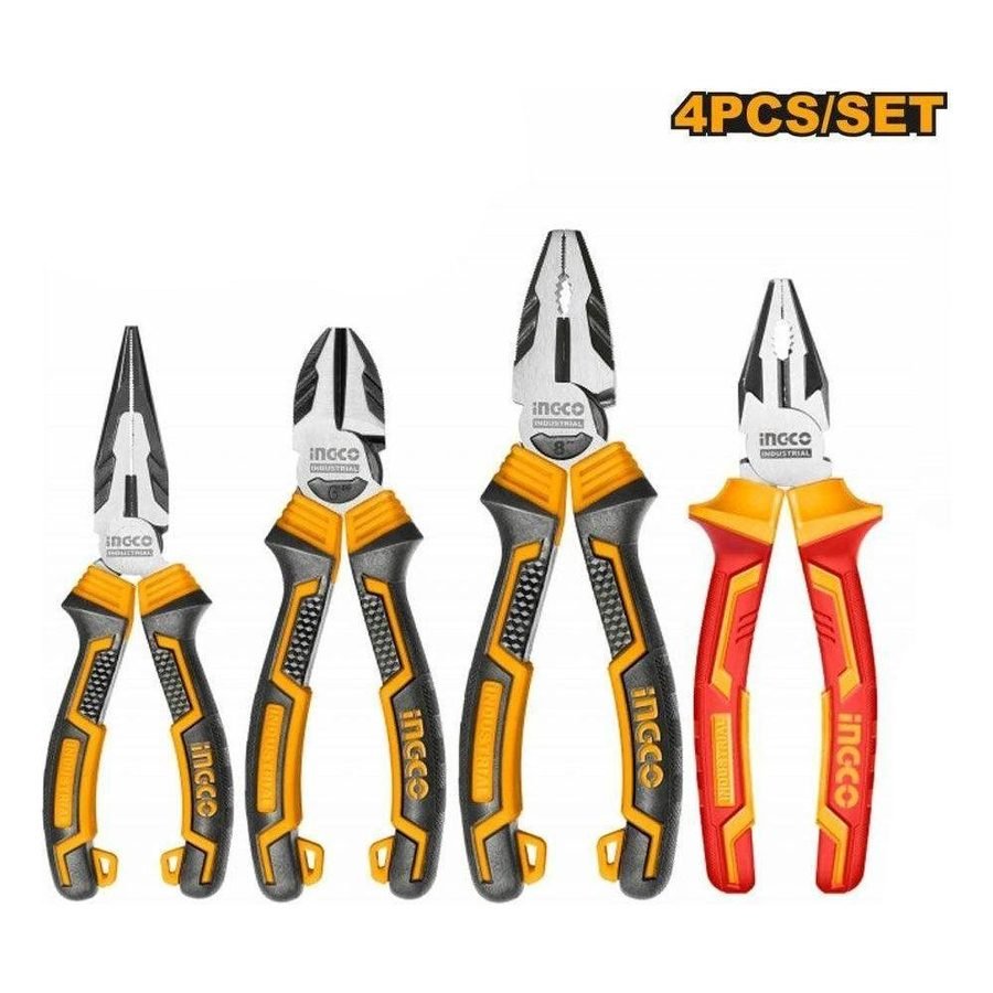 Ingco Ingco HKPS28458 Pliers 4 Pcs Set, General Hardware Pliers & Cutters — Southend Philippines