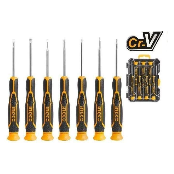 Ingco Ingco HKSD0718 7pcs Precision Screwdriver Set, General Hardware Screwdrivers — Southend Philippines