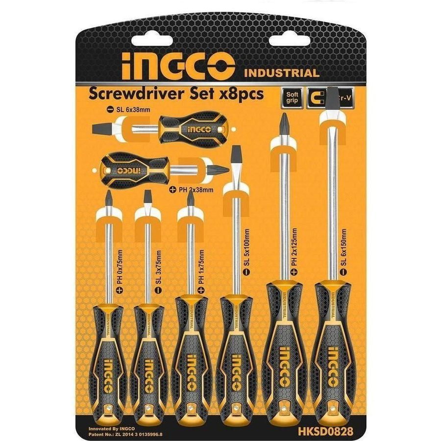 Ingco Ingco HKSD0828 8pcs Screwdriver Set, General Hardware Screwdrivers — Southend Philippines